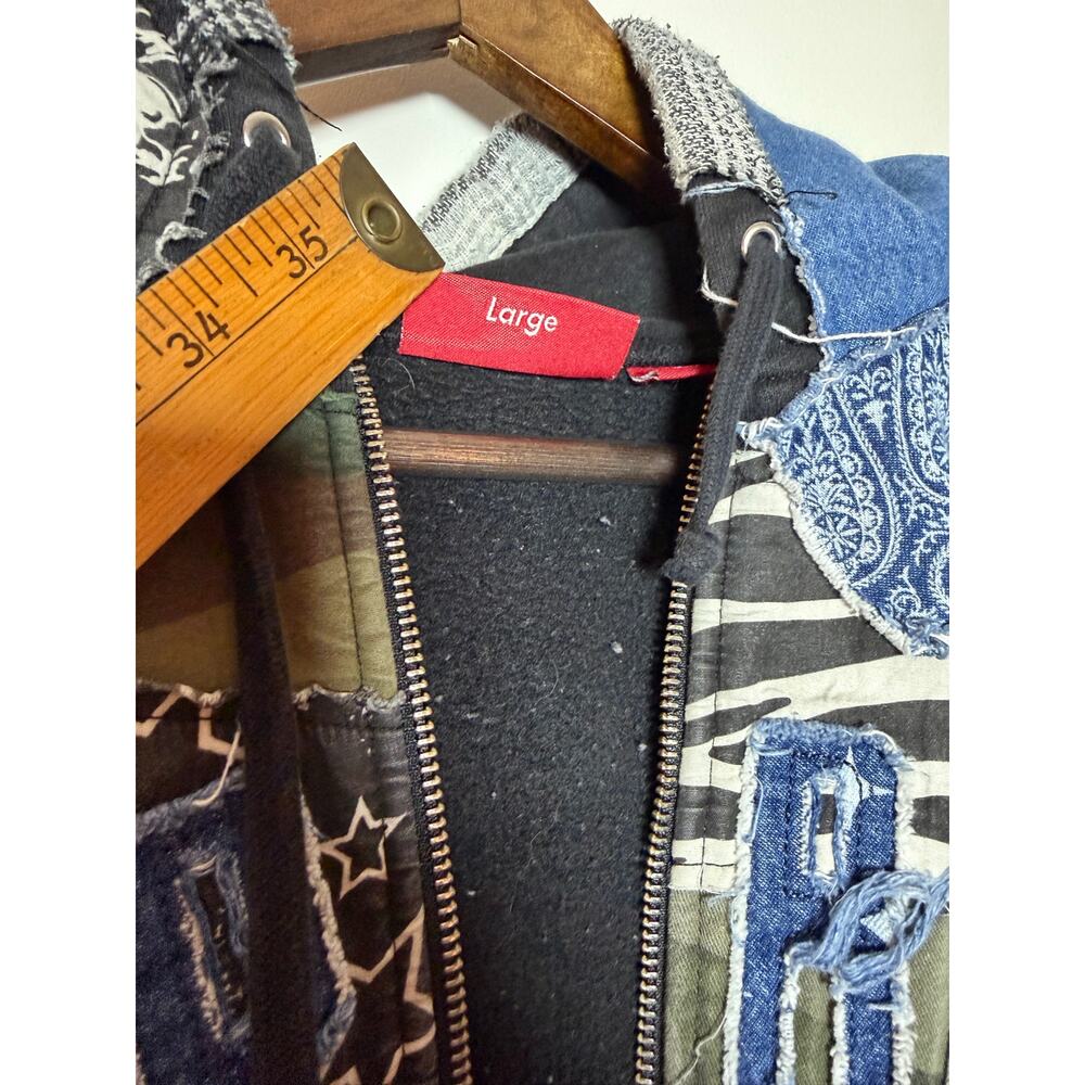 Supreme Patchwork Zip Up Jacket - image 8
